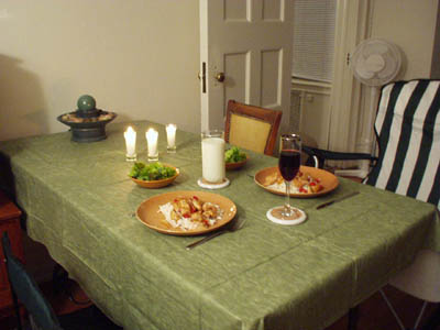 Table set for two