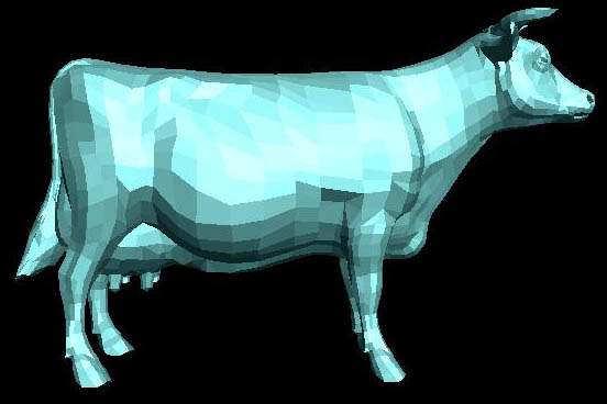 Cow - Normal shading