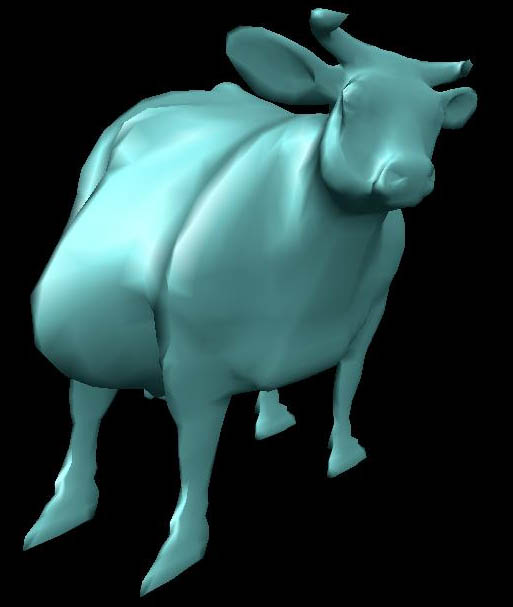 Cow - x,y,z scaling played with