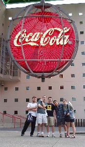 Us at the Coke factory (which was closed)