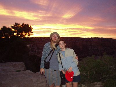 Shawn and April at sunset