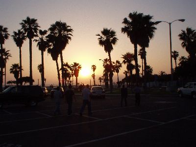 Sunset on the beach
