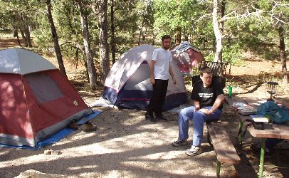 Our humble campsite