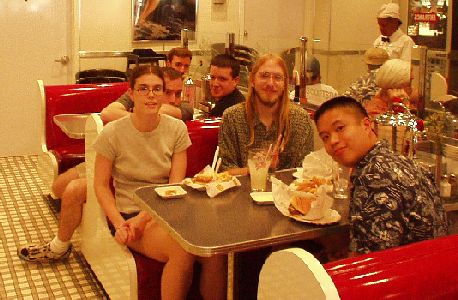 Dinner at Johnny Rockets