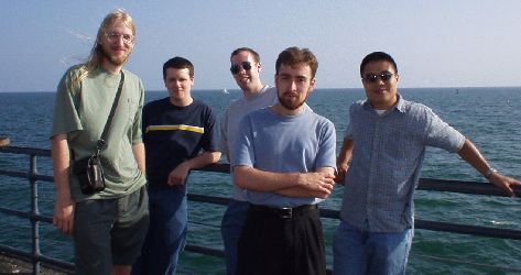 The gang on the pier