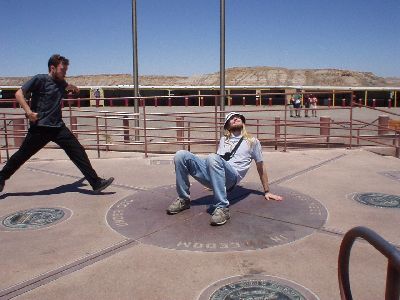 Steven and Shawn acting goofy